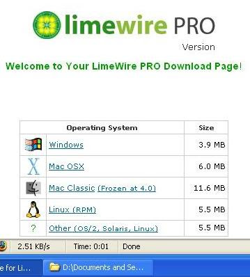 lime wire da scarica